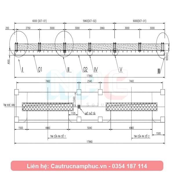 Bản vẽ monorail 16 tấn đường chạy 18 mét