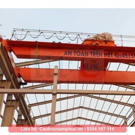 Cầu trục dầm đôi 45 tấn khẩu độ 15 mét