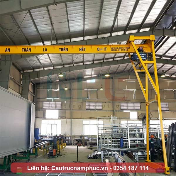Tổng thể cổng trục dầm đơn 1 tấn