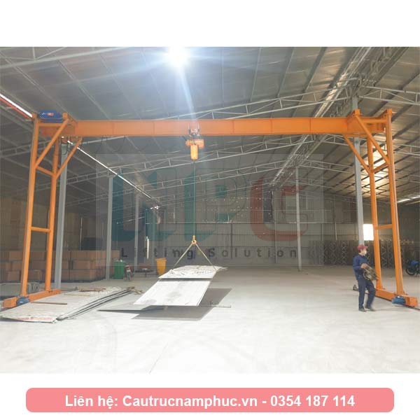 Tổng thể cổng trục dầm đơn 3 tấn