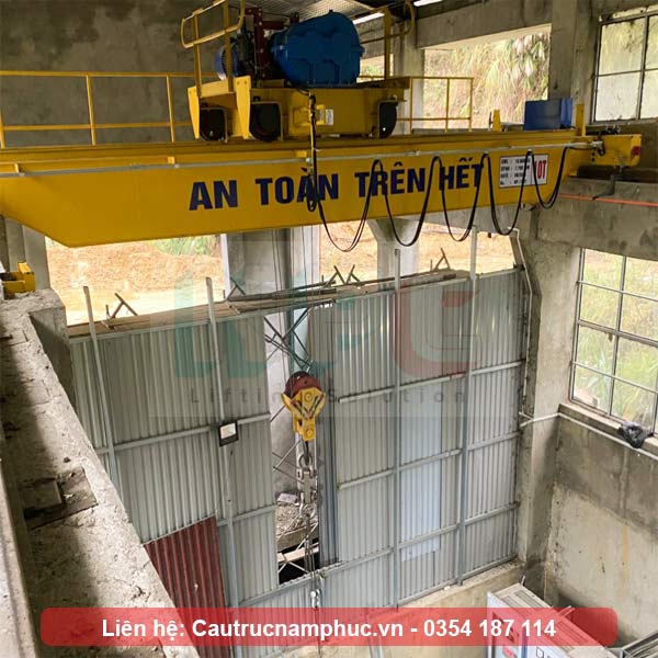 Tổng thể cầu trục dầm đôi 10 tấn
