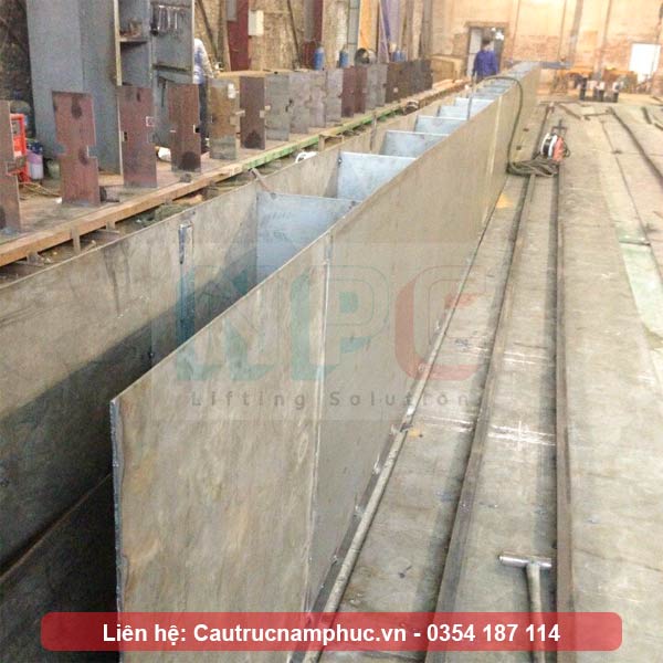 Tổ hợp dầm cầu trục dầm đôi 15 tấn