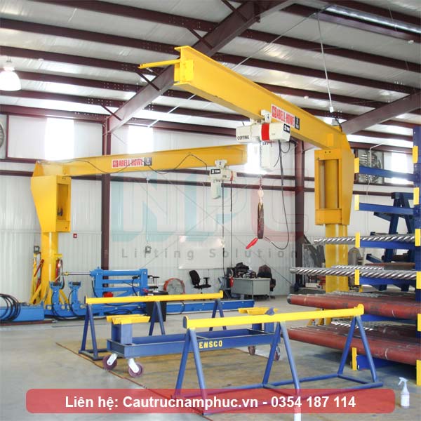 Cầu trục quay 1 tấn tích kiệm diện tích