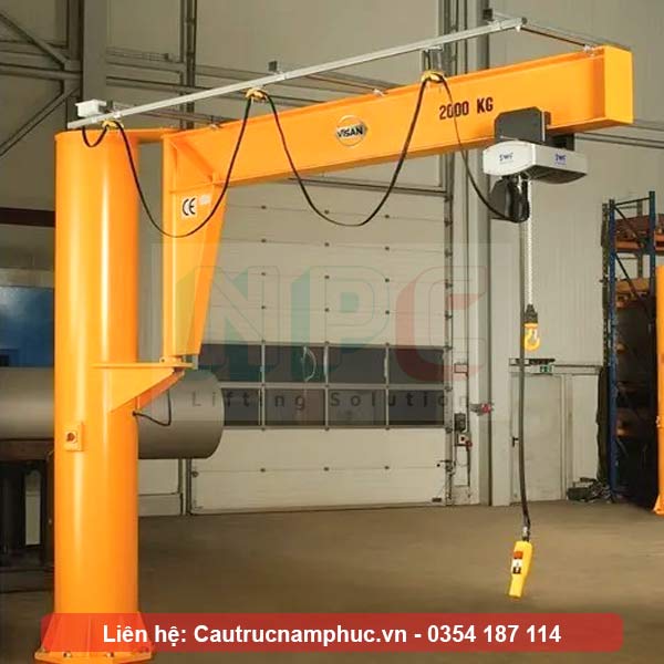 Cầu trục quay 3 tấn góc quay 180 độ