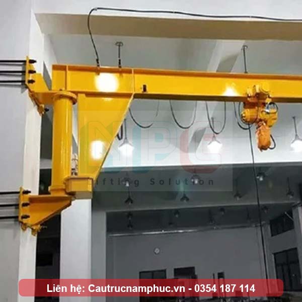 Cầu trục treo tường 1 tấn dùng điện 3 pha
