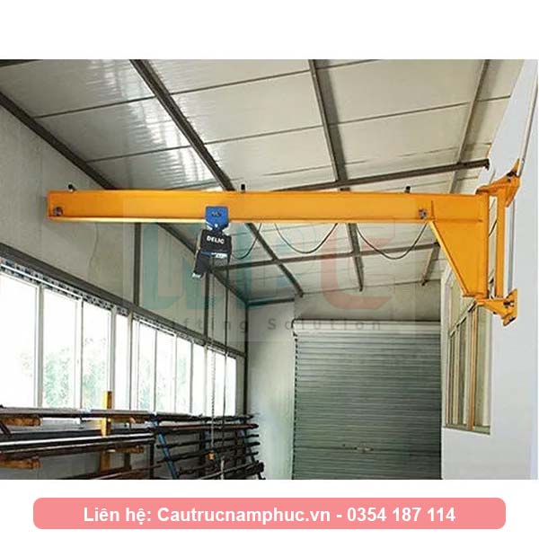 Cầu trục treo tường 1 tấn trong nhà
