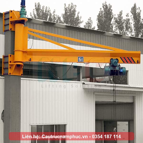 Cầu trục treo tường 3 tấn ngoài trời