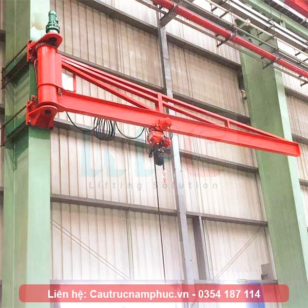Cầu trục treo tường 3 tấn xoay 180 độ