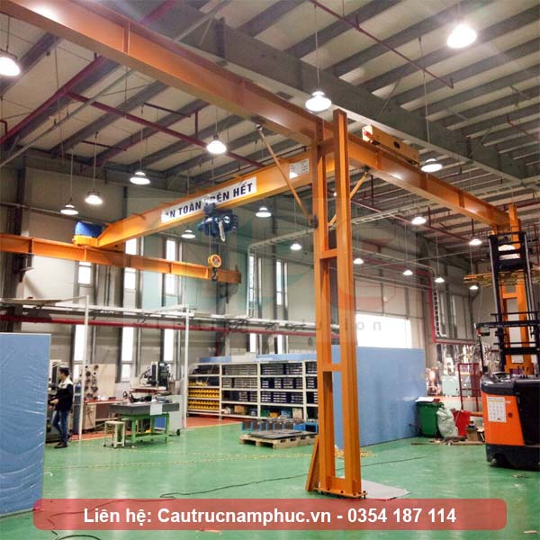Hoàn thiện lắp đặt cầu trục dầm đơn 3 tấn khẩu độ 10 mét