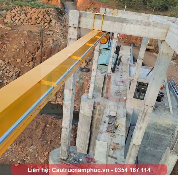 Hoàn thiện lắp đặt monorail 3 tấn đường chạy 25 mét
