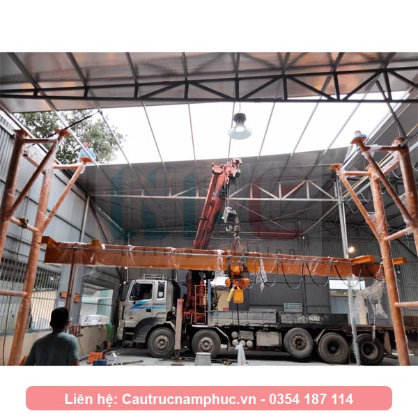 Lắp đặt cổng trục dầm đơn 3 tấn