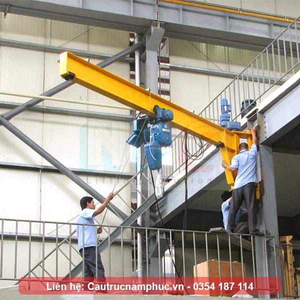 Lắp đặt cầu trục treo tường 3 tấn