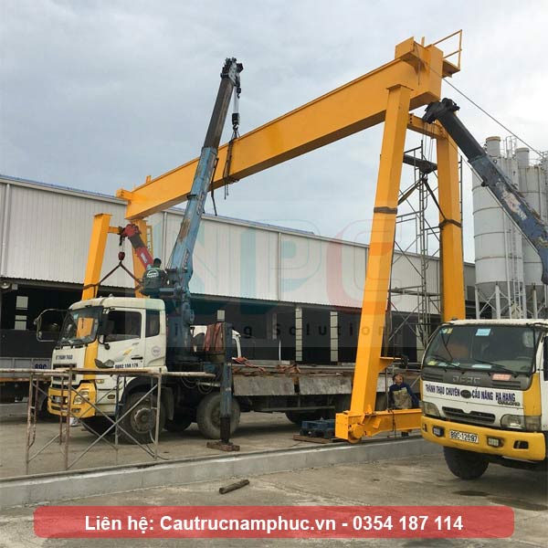 Lắp đặt cổng trục dầm đơn 15 tấn