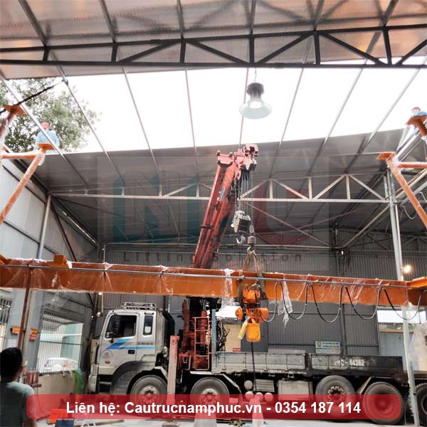 Lắp đặt cổng trục dầm đơn 2 tấn