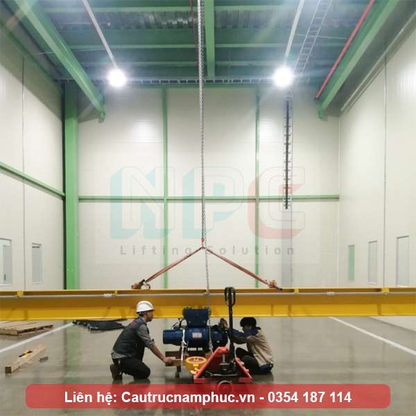 Lắp đặt monorail 5 tấn đường chạy 6 mét
