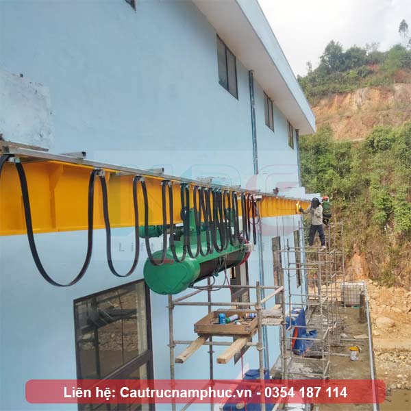 Hoàn thiện lắp đặt monorail 16 tấn đường chạy 18 mét