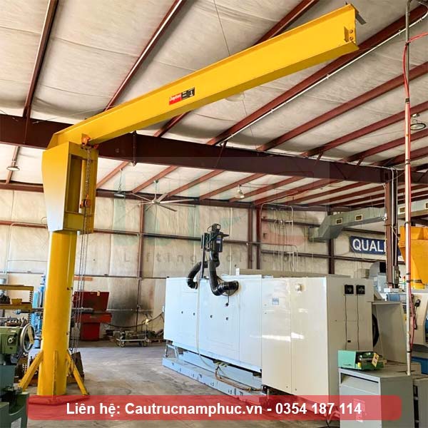 Phạm vi hoạt động của cầu trục quay 1 tấn