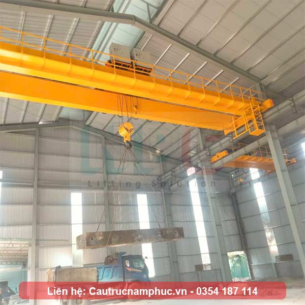 Thử tải cầu trục dầm đôi 30 tấn