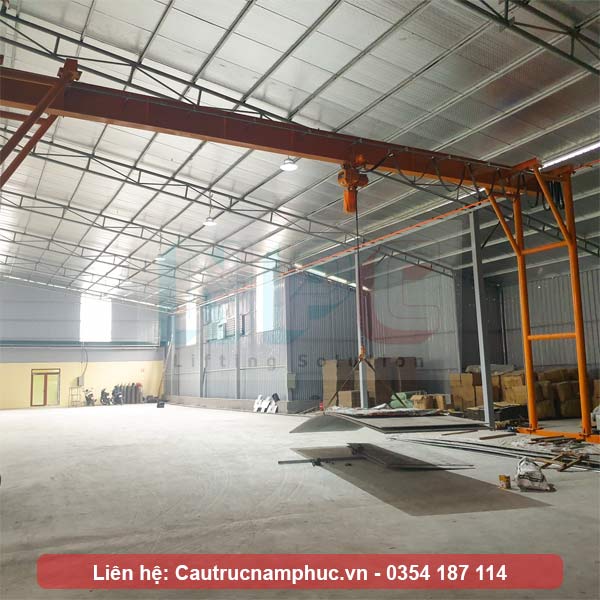 Thử tải cổng trục dầm đơn 3 tấn