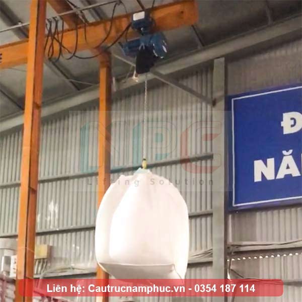 Thử tải monorail 5 tấn đường chạy 6 mét