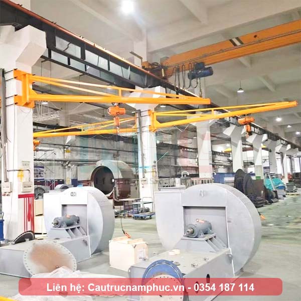 Ứng dựng cầu trục treo tường 1 tấn